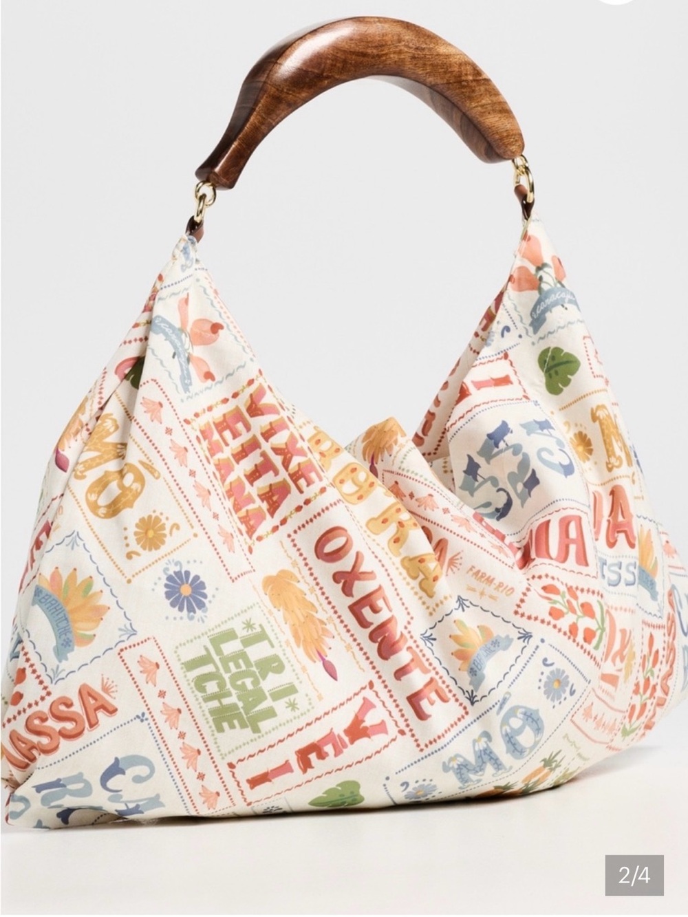 NWT FARM Rio Women's Silk Scarf Mini Bag - Picture 2 of 8